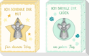 Schmuckanhänger - Kleiner Schutzengel (mint / gelb)
