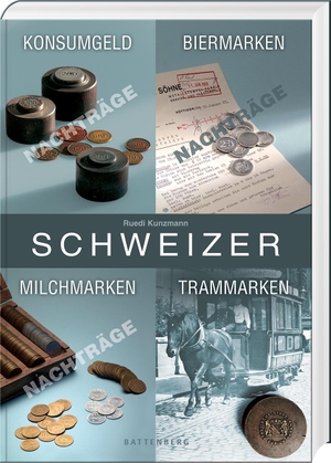 Kunzmann, Ruedi. Schweizer Konsumgeld, Biermarken, Milchmarken, Trammarken. Battenberg  Verlag, 2023.