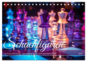 Schachfiguren in Freizeitkleidung (Tischkalender 2024 DIN A5 quer), CALVENDO Monatskalender