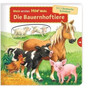 Trapp, Kyrima. Mein erstes Hör mal (Soundbuch ab 1 Jahr): Die Bauernhoftiere - Zum Hören, Schauen und Mitmachen ab 1 Jahr. Mit stabilen Geräusche-Schiebern für die Allerkleinsten. Carlsen Verlag GmbH, 2020.