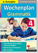 Wochenplan Grammatik / Klasse 4