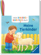 Mein Knuddel-Knautsch-Buch: Meine Tierkinder; weiches Stoffbuch, waschbares Badebuch, Babyspielzeug ab 6 Monate