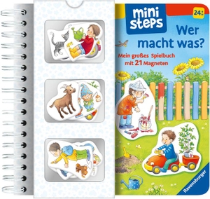 Senner, Katja. ministeps: Wer macht was? - Mein großes Spielbuch mit 21 Magneten. Ab 24 Monaten. Ravensburger Verlag, 2022.