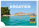 Erlebe mit mir das besondere Kroatien (Tischkalender 2025 DIN A5 quer), CALVENDO Monatskalender
