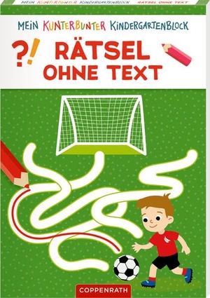 Mein kunterbunter Kindergartenblock - Rätsel ohne Text (Sport). Coppenrath, 2026.