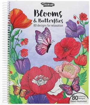 Leisure Arts. Blooms & Butterflies Coloring Book - 80 Designs for Relaxation. C&T Publishing, 2024.