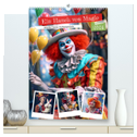 Ein Hauch von Magie - Schrille Clowns im Rampenlicht (hochwertiger Premium Wandkalender 2024 DIN A2 hoch), Kunstdruck in Hochglanz