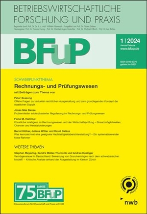 Rechnungs- und Prüfungswesen - BFuP 1/2024. NWB Verlag, 2024.