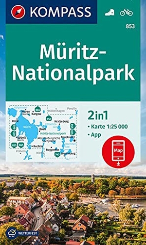 KOMPASS-Karten GmbH (Hrsg.). KOMPASS Wanderkarte 853 Müritz-Nationalpark 1:25.000 - 2in1 Wanderkarte inklusive Karte zur offline Verwendung in der KOMPASS-App. Fahrradfahren.. Kompass Karten GmbH, 2022.