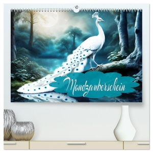 Djeric, Dusanka. Mondzauberschein (hochwertiger Premium Wandkalender 2025 DIN A2 quer), Kunstdruck in Hochglanz - Ein Jahr Natur und Mondscheins, mit KI erstellt.. Calvendo, 2024.