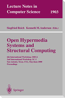 Open Hypermedia Systems and Structural Computing