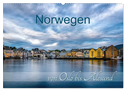 Norwegen von Oslo bis Ålesund (Wandkalender 2024 DIN A2 quer), CALVENDO Monatskalender