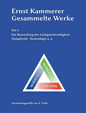 Trink, Andreas. Ernst Kammerer - Gesammelte Werke - Teil 1 - Die Beurteilung der Lichtgeschwindigkeit - Metaphysik - Kosmologie u. a.. Books on Demand, 2017.