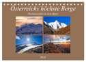Österreichs höchste Berge (Tischkalender 2024 DIN A5 quer), CALVENDO Monatskalender