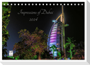 Impressions of Dubai 2024 (Tischkalender 2024 DIN A5 quer), CALVENDO Monatskalender