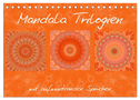 Mandala Trilogien (Tischkalender 2025 DIN A5 quer), CALVENDO Monatskalender