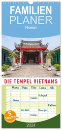 Familienplaner 2024 - Die Tempel Vietnams mit 5 Spalten (Wandkalender, 21 x 45 cm) CALVENDO