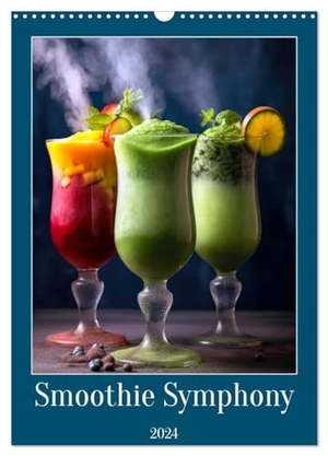 Jaszke JBJart, Justyna. Smoothie Symphony (Wall Calendar 2024 DIN A3 portrait), CALVENDO 12 Month Wall Calendar - Immerse yourself in a flavorful journey with Smoothie Symphony calendar, showcasing vibrant photographs of refreshing fruit and vegetable smoothies.. Calvendo, 2023.