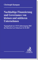 Nachhaltige Finanzierung und Governance von kleinen und mittleren Unternehmen