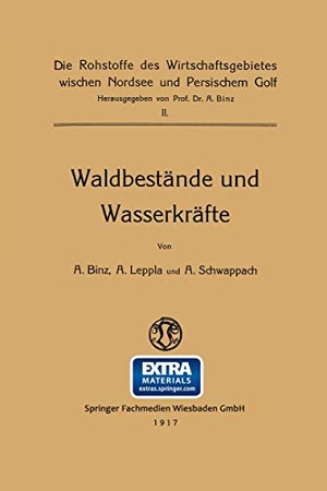 Binz, Arthur. Waldbestände und Wasserkräfte. Vieweg+Teubner Verlag, 1917.