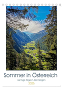 Sommer in Österreich - sonnige Tage in den Bergen (Tischkalender 2025 DIN A5 hoch), CALVENDO Monatskalender