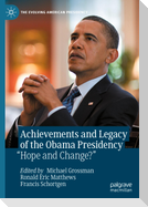 Achievements and Legacy of the Obama Presidency