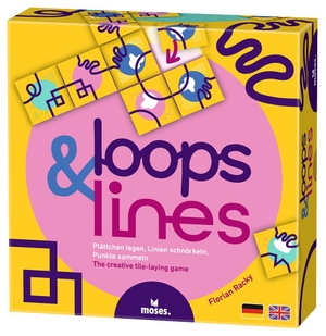 Racky, Florian. Loops & Lines - Plättchen legen, Linien schnörkeln, Punkte sammeln. moses. Verlag GmbH, 2025.