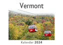 Vermont (Wandkalender 2024, Kalender DIN A4 quer, Monatskalender im Querformat mit Kalendarium, Das perfekte Geschenk)