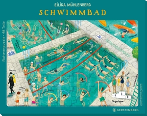Rahmenpuzzle Schwimmbad - 48 Teile. Gerstenberg Verlag, 2026.