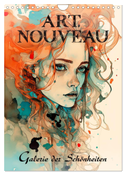 Art Nouveau - Galerie der Schönheiten (Wandkalender 2024 DIN A4 hoch), CALVENDO Monatskalender