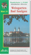 Karte des Schwäbischen Albvereins 35 Weingarten - Bad Saulgau  1:35.000