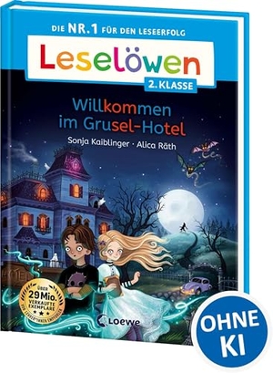 Kaiblinger, Sonja. Leselöwen 2. Klasse - Willkommen im Grusel-Hotel - Die Nr. 1 für den Leseerfolg - Mit Leselernschrift ABeZeh - Erstlesebuch für Kinder ab 7 Jahren. Loewe Verlag GmbH, 2025.