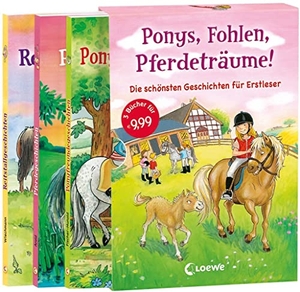 Leselöwen - Ponys, Fohlen, Pferdeträume! - Die schönsten Geschichten zum Lesenlernen - Schuber mit drei Bänden für Kinder ab 6 Jahren. Loewe Verlag GmbH, 2013.