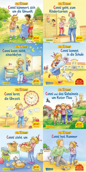 Schneider, Liane. Pixi-8er-Set 300: Neue Abenteuer mit Conni (8x1 Exemplar). Carlsen Verlag GmbH, 2024.