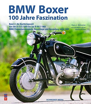 Schneider, Hans J.. BMW Boxer - 100 Jahre Faszination (Band 2) - Die Nachkriegszeit: von der R 51/2 1950 bis zur R 69 S 1969. Delius Klasing Vlg GmbH, 2022.