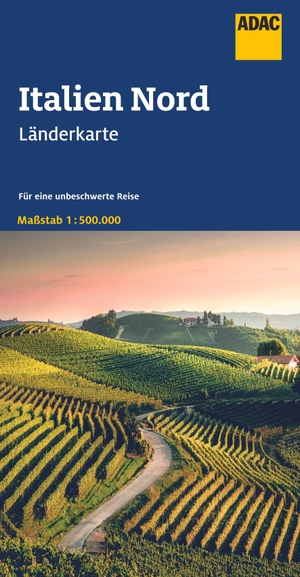 ADAC Länderkarte Italien Nord 1:500.000. ADAC, 2023.