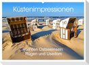 Küstenimpressionen von den Ostseeinseln Rügen und Usedom (Wandkalender 2025 DIN A2 quer), CALVENDO Monatskalender