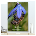 Bienen-Terminplaner 2024 (hochwertiger Premium Wandkalender 2024 DIN A2 hoch), Kunstdruck in Hochglanz