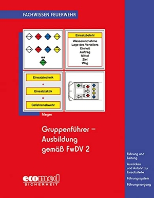 Meyer, Christian. Gruppenführer-Ausbildung gemäß FwDV 2 - Führung und Leitung - Ausrücken und Anfahrt zur Einsatzstelle - Führungssystem - Führungsvorgang. ecomed, 2016.