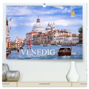 Venedig bei Tag und Nacht (hochwertiger Premium Wandkalender 2024 DIN A2 quer), Kunstdruck in Hochglanz
