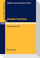 Analytic Functions. Kozubnik 1979