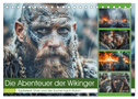 Die Abenteuer der Wikinger (Tischkalender 2025 DIN A5 quer), CALVENDO Monatskalender