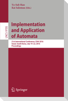 Implementation and Application of Automata