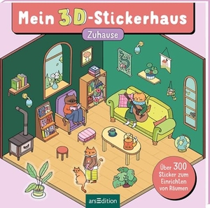 Mein 3D-Stickerhaus - Cozy Zuhause - Über 300 Sticker zum Einrichten von Räumen. Ars Edition GmbH, 2026.