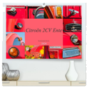 Citroën 2 CV Ente - Faszinierende Details (hochwertiger Premium Wandkalender 2024 DIN A2 quer), Kunstdruck in Hochglanz