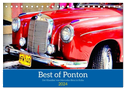 Best of Ponton - Der Klassiker von Mercedes-Benz in Kuba (Tischkalender 2024 DIN A5 quer), CALVENDO Monatskalender