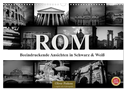 ROM - Ansichten in Schwarz und Weiß (Wandkalender 2024 DIN A3 quer), CALVENDO Monatskalender