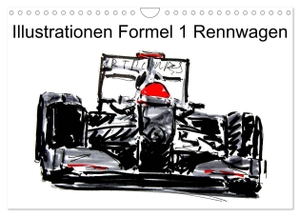Kraus, Gerhard. Illustrationen Formel 1 Rennwagen (Wandkalender 2025 DIN A4 quer), CALVENDO Monatskalender - Farbig gezeichnete Formel 1 Rennwagen. Calvendo, 2024.