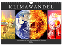 Klimawandel. Auswirkungen auf Tiere, Ökosysteme und den Menschen (Wandkalender 2024 DIN A4 quer), CALVENDO Monatskalender