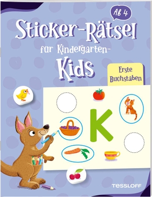 Sticker-Rätsel für Kindergarten-Kids. Erste Buchstaben - Rätseln und Stickern für Kinder ab 4 Jahren. Tessloff Verlag, 2023.
